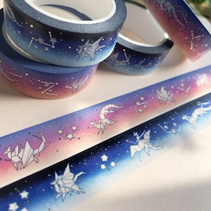 Origami Dragon Parade Washi Tape | Bullet Journal, Craft, Gift Tape,