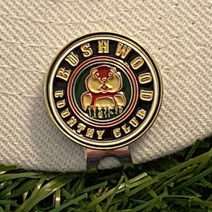 CaddyShack Bushwood Country Club Golf Ball Marker with Magnetic Hat Clip
