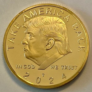 Donald Trump 2024 &quot;TAKE AMERICA BACK&quot; Coin - Golf Ball Marker