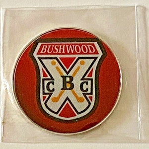 Bushwood - Country Club - Red NEW Pro size 32mm Slim - Golf Ball Marker