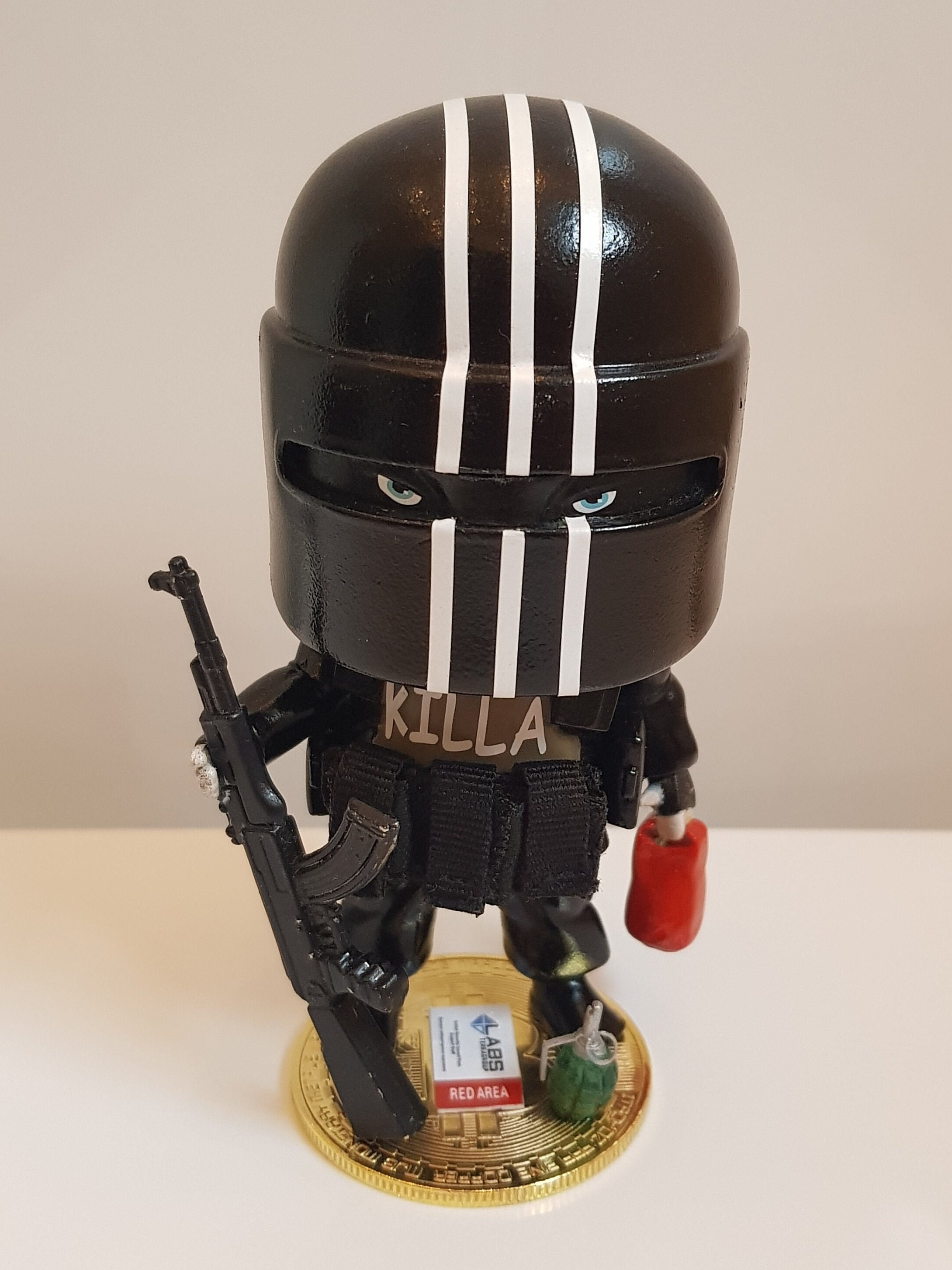 Escape From Tarkov Killa Chibi Figure Red Keycard Bitcoin Custom