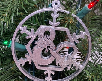Dungeons and Dragons Christmas Ornament