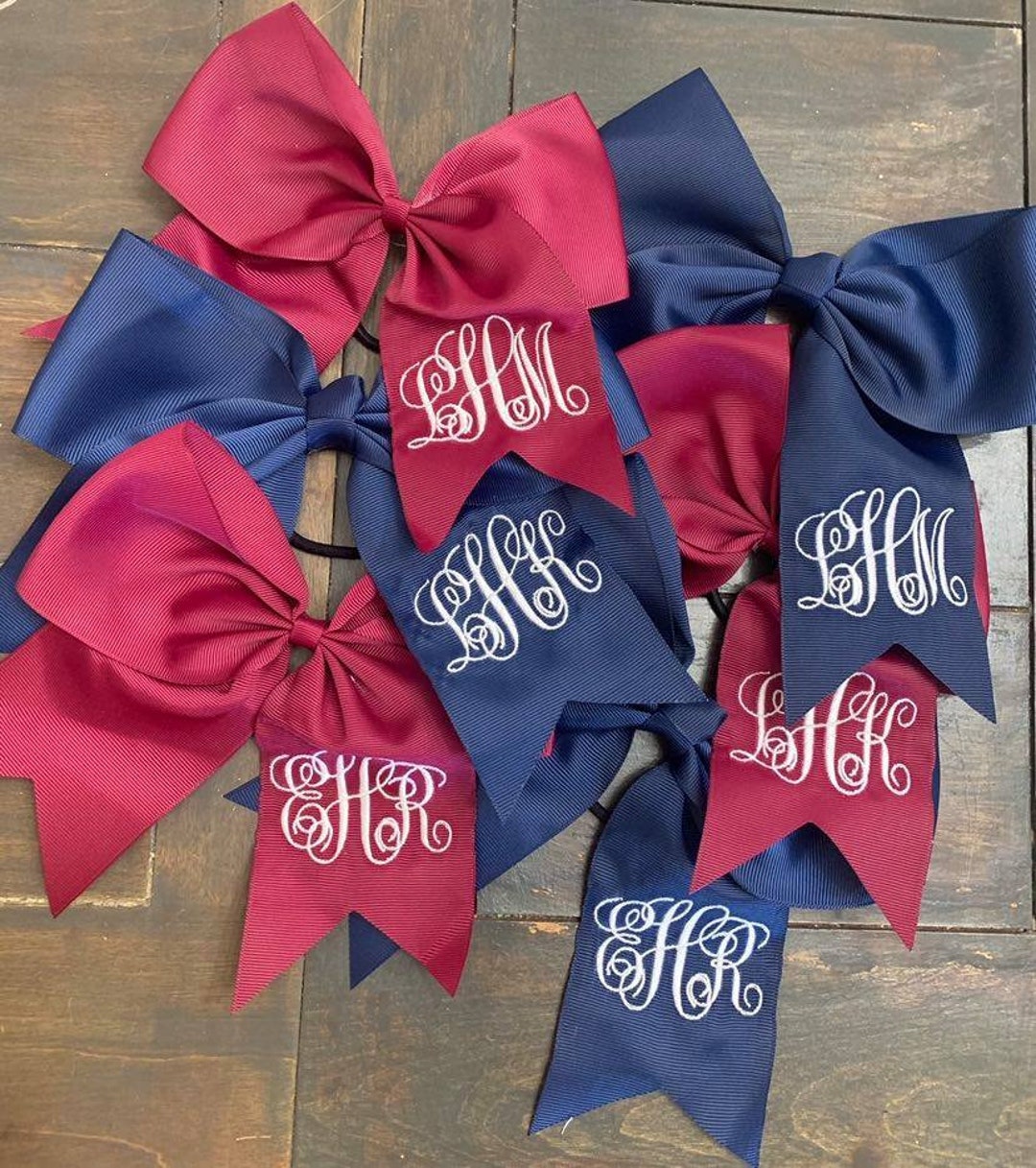Monogrammed Hair Bow - Etsy