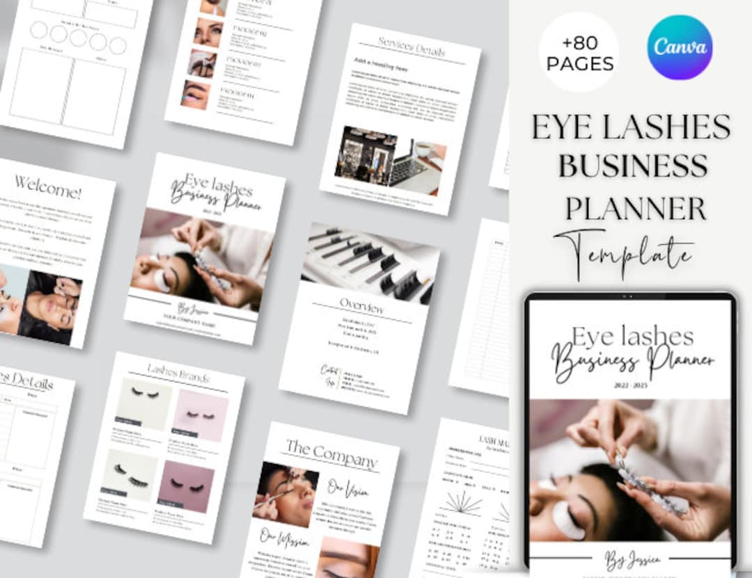 eyelash extension business plan template