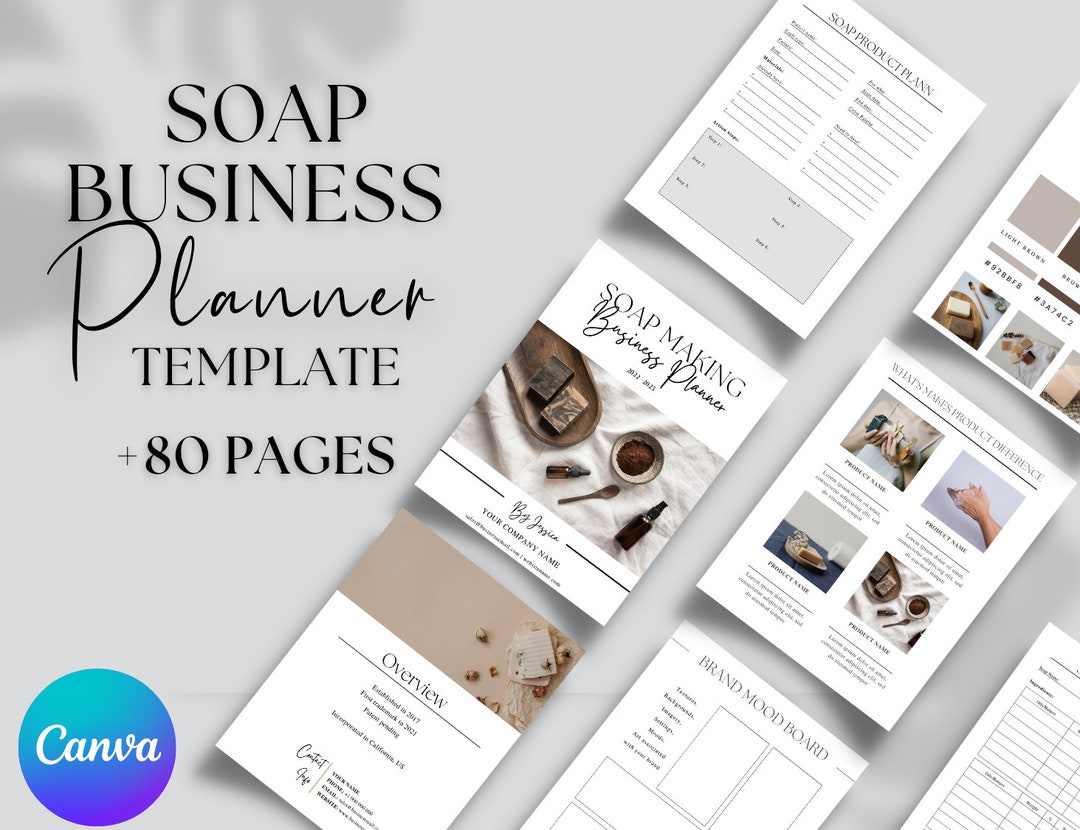 Editable Soap Making Business Plan Template, Printable Soap Business