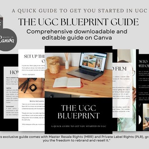 Personalized UGC Blueprint Guide With Resell Rights, A Quick Guide to get you Started in UGC Guide template, Plr Ebook For Ugc Creators