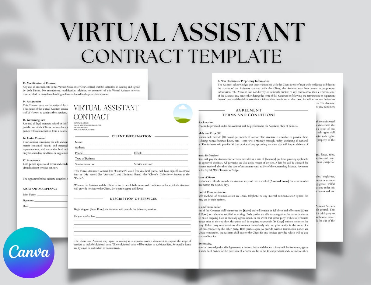 Editable And Printable Virtual Assistant Contract Template Client editable-and-printable-virtual-assistant-contract-template-client