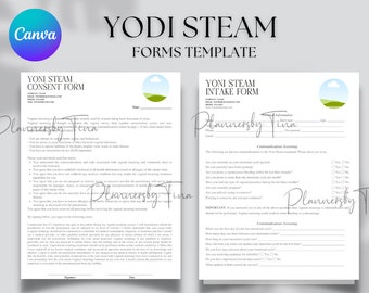 editable and Printable Yodi Steam Consent forms, Yodi client intake, Yodi steam business forms, V Steam Herb Selection, Yodi Business Set