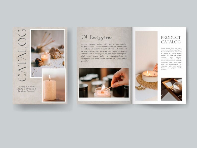 Editable and Printable Elegant Catalog Template, Wholesale Catalog