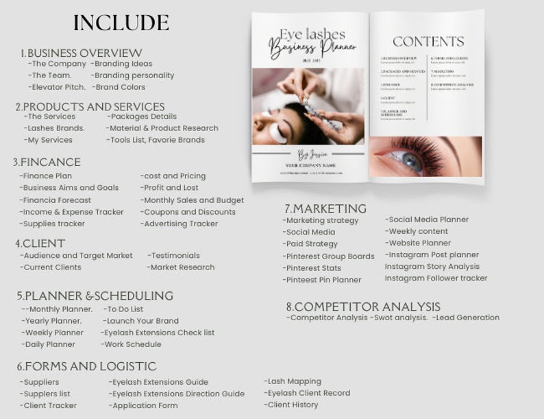 eyelash extension business plan template