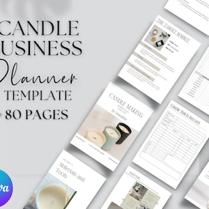 Editable Candle Business Plan Template, Candle Making Business plan, Candle Small Business Owners, Start up planner, Candle Testing