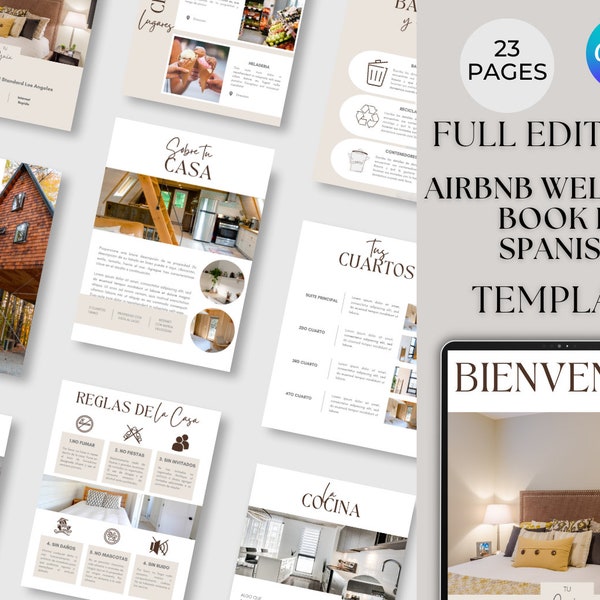 Spanish Airbnb Book Etsy