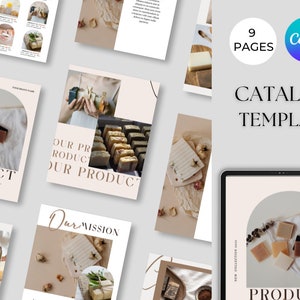 Editable and printable elegant Catalog template, Wholesale Catalog, Pricing ebook template, Canva Template, Wholesale Line Sheet template