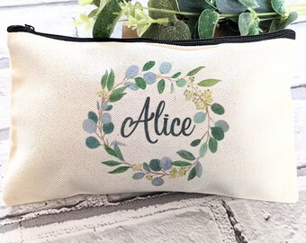 canvas zipper makeup bolsas wholesale