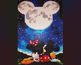Mickey and Minnie Diamond Art - Finished