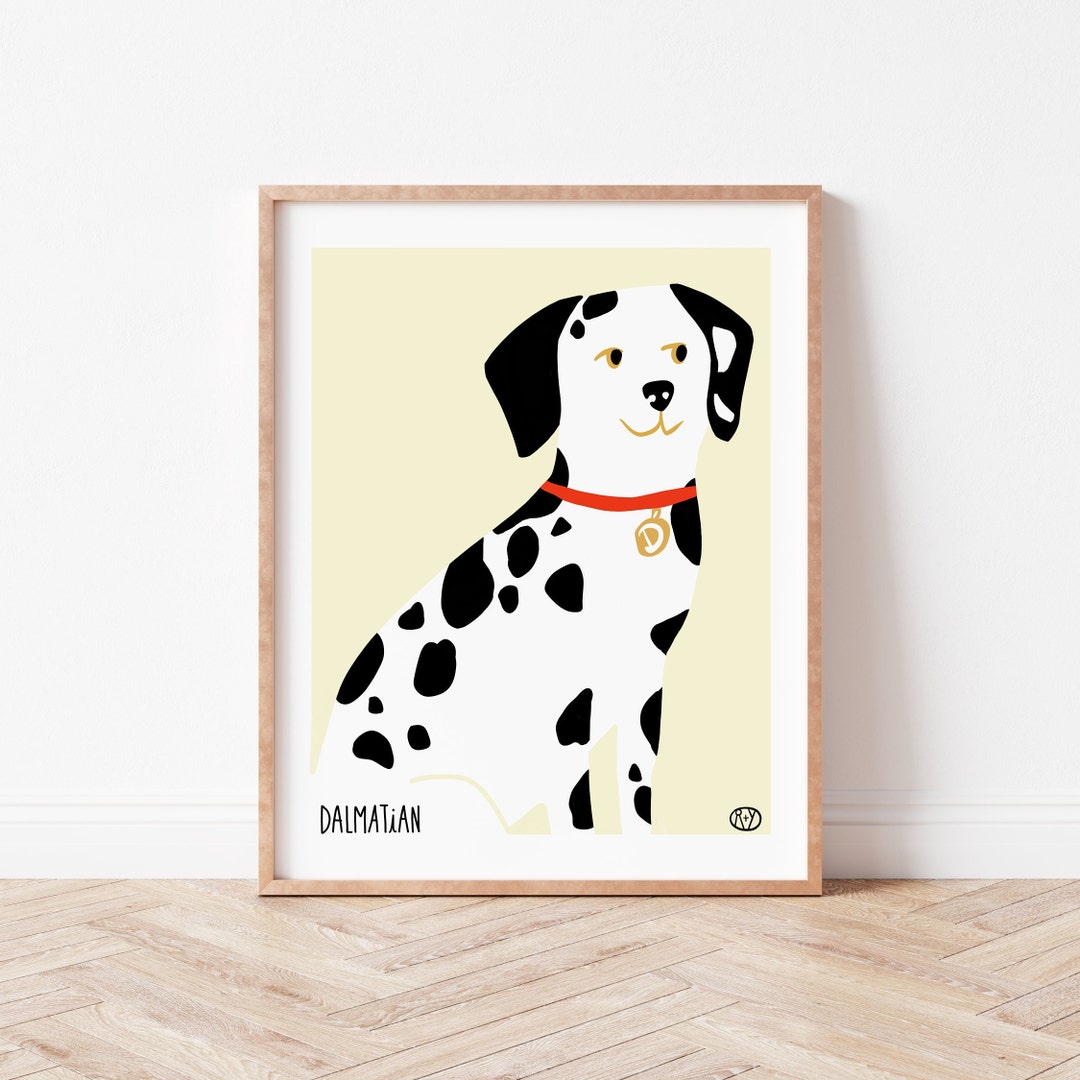 Dalmatian, Dog Poster, Printable Wall Art - Etsy