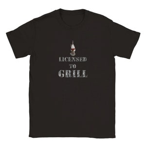 Classic Unisex "Licensed to Grill" Crewneck T-shirt