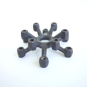 vintage brutalist style tape candle holder