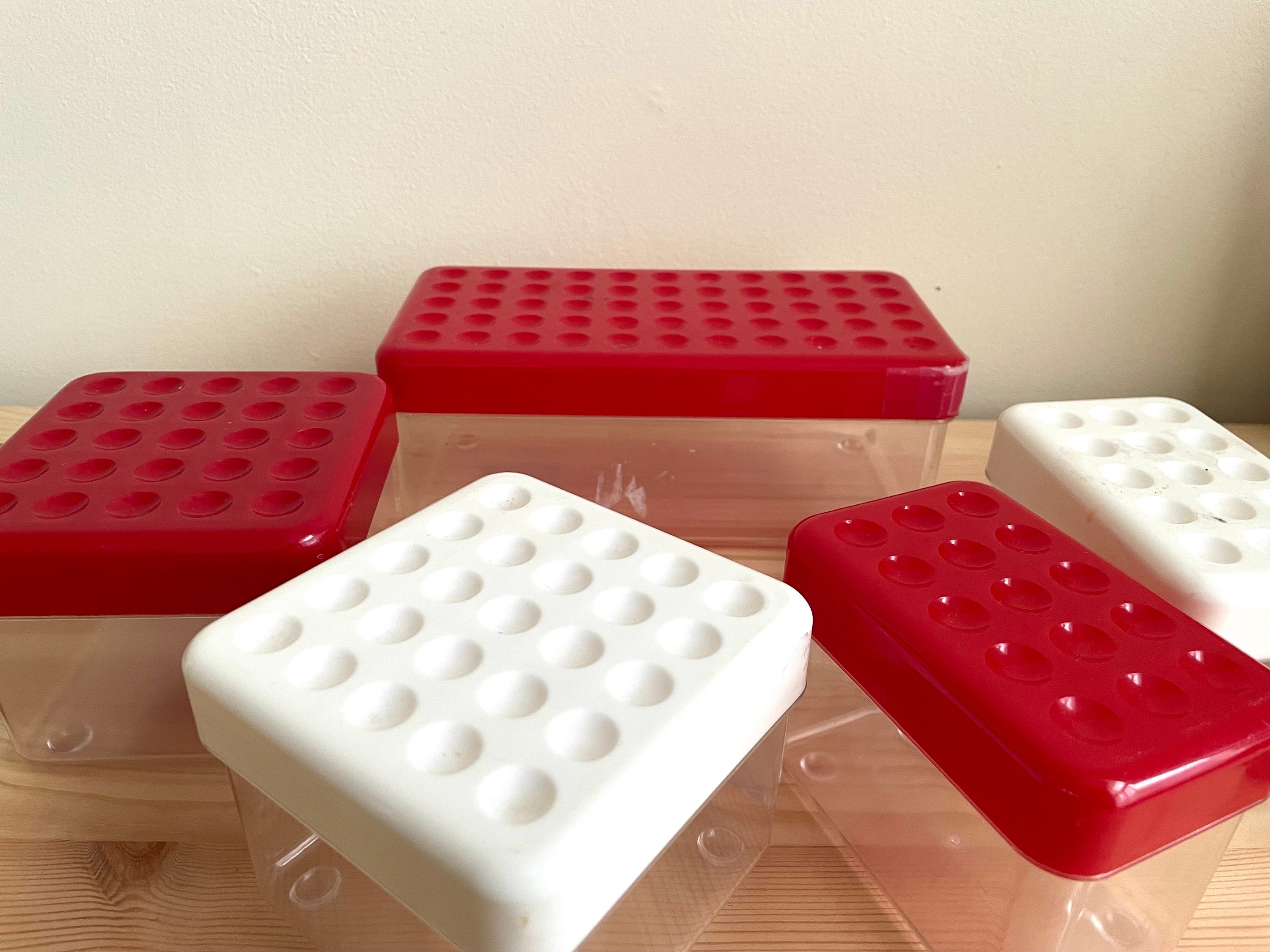 Vintage Plastic Stackable Boxes - Etsy