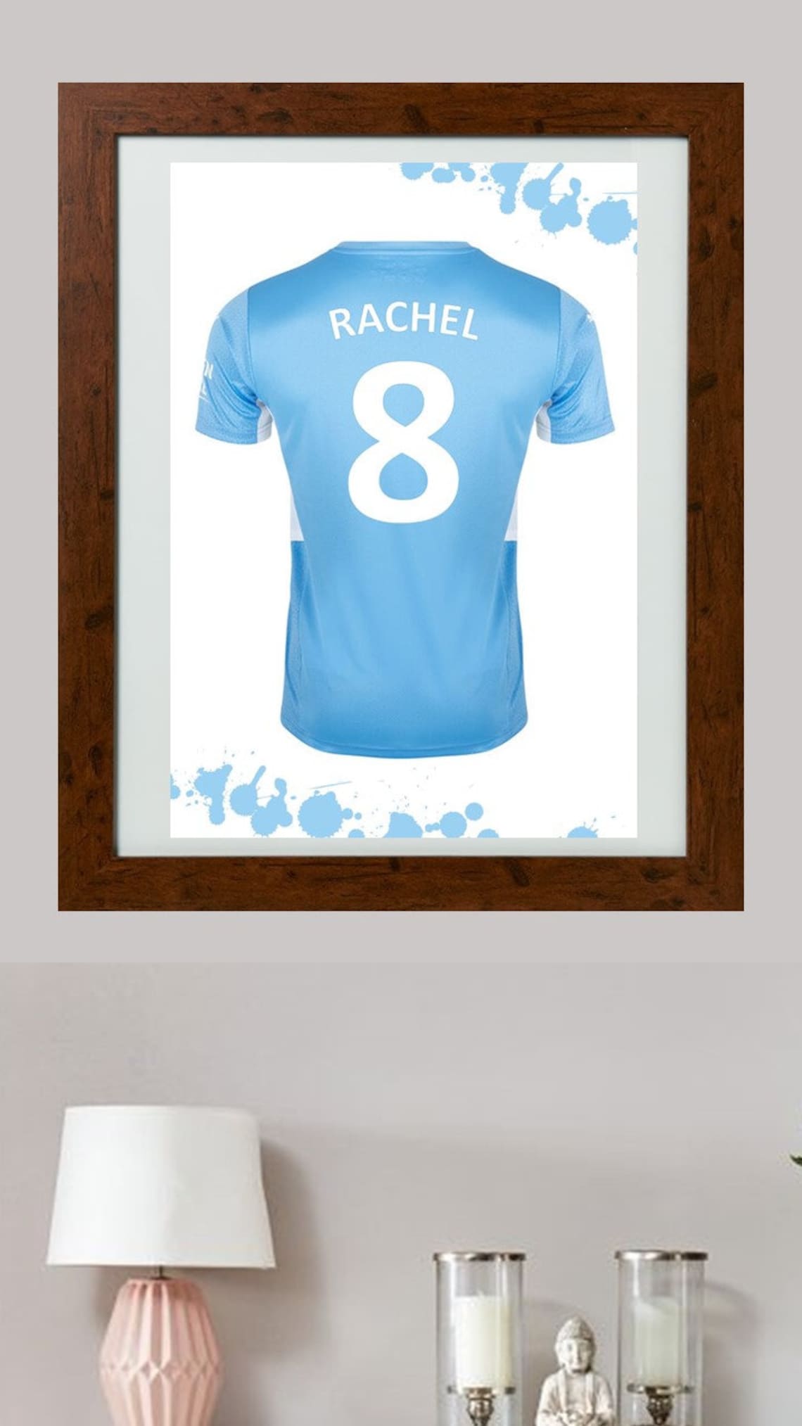 Personalised Football Shirt Prints Etsy