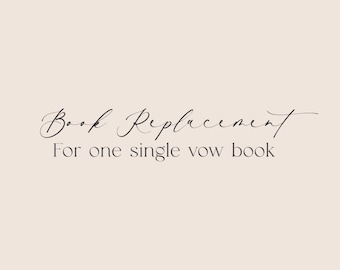 Replacements for One Single Vow Book