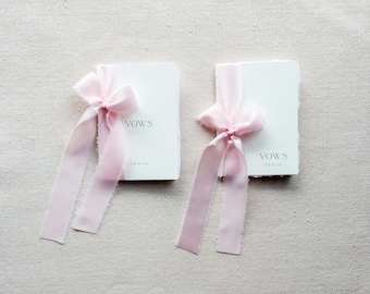 Vow Books | Wedding | Set of 2 | Handmade | Personalized | Vows