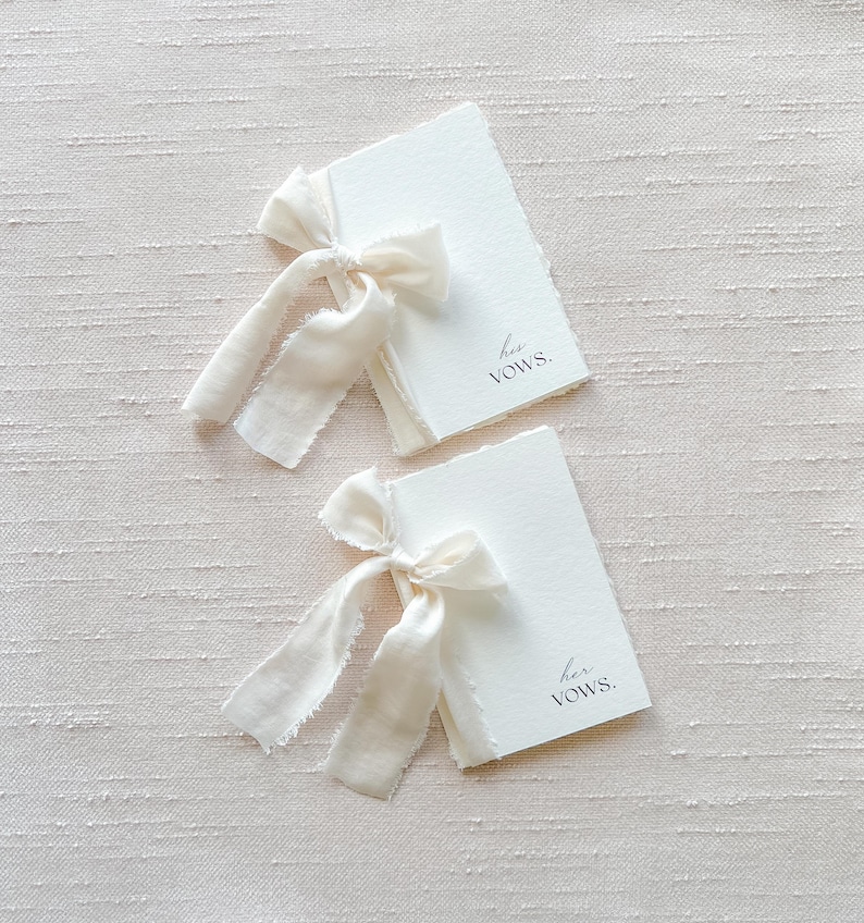 Wedding Vow Books | Set of 2 | Handmade | His+Hers | Hers+Hers | His+His