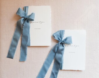 Vow Books | Wedding | Set of 2 | Handmade | Personalized | My Promise To You