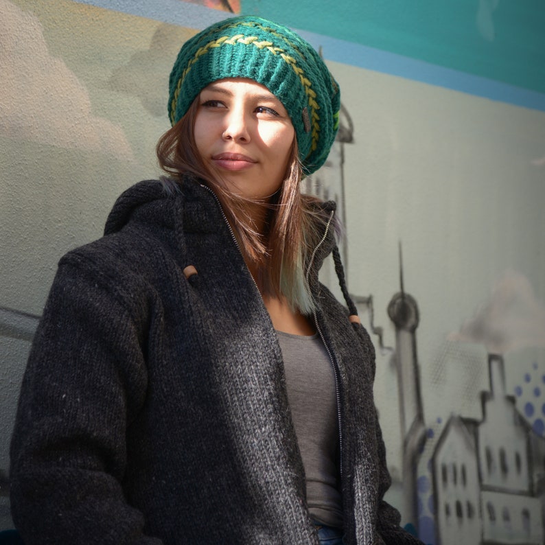 Chaqueta de lana modelo Eileen totalmente forrada capucha desmontable imagen 4