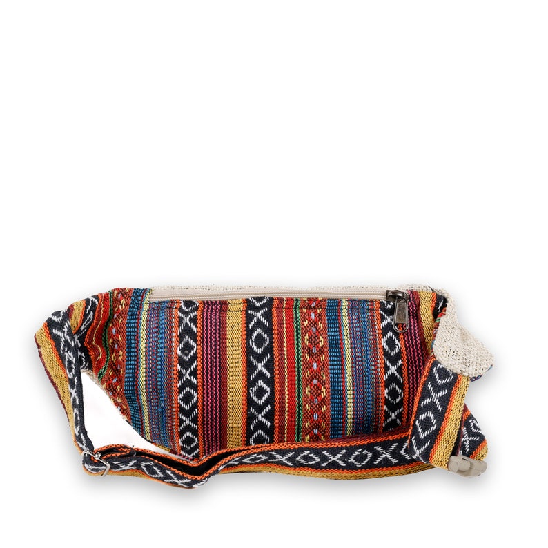 Hipbag aus Hanf und Baumwolle Hüfttasche Cross Body Bag im Boho Style Bild 6