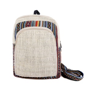 Kleiner Hanfrucksack Boho Edition Natur