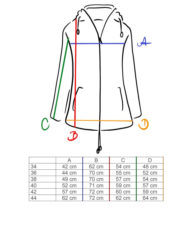 Lined women's wool jacket model Eileen Single Rainbow, with soft lining and detachable hood - slightly tailored image 3