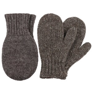 Set aus Pärchenhandschuh Modell Valentin & Fäustlinge, gefüttert mit Fleece Naturdunkelbraun