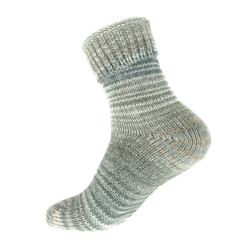 Bunte Stricksocken in fließenden Farben warme Socken Bild 4