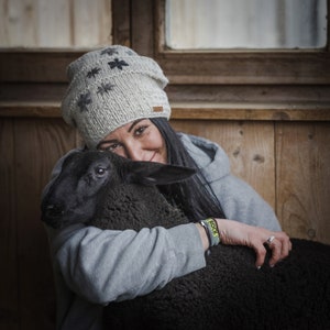 Beanie Wollmütze Modell Jolien komplett mit Fleece gefüttert Bild 8
