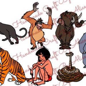 CARTOON JUNGLE SVGs| Digital Cut Files