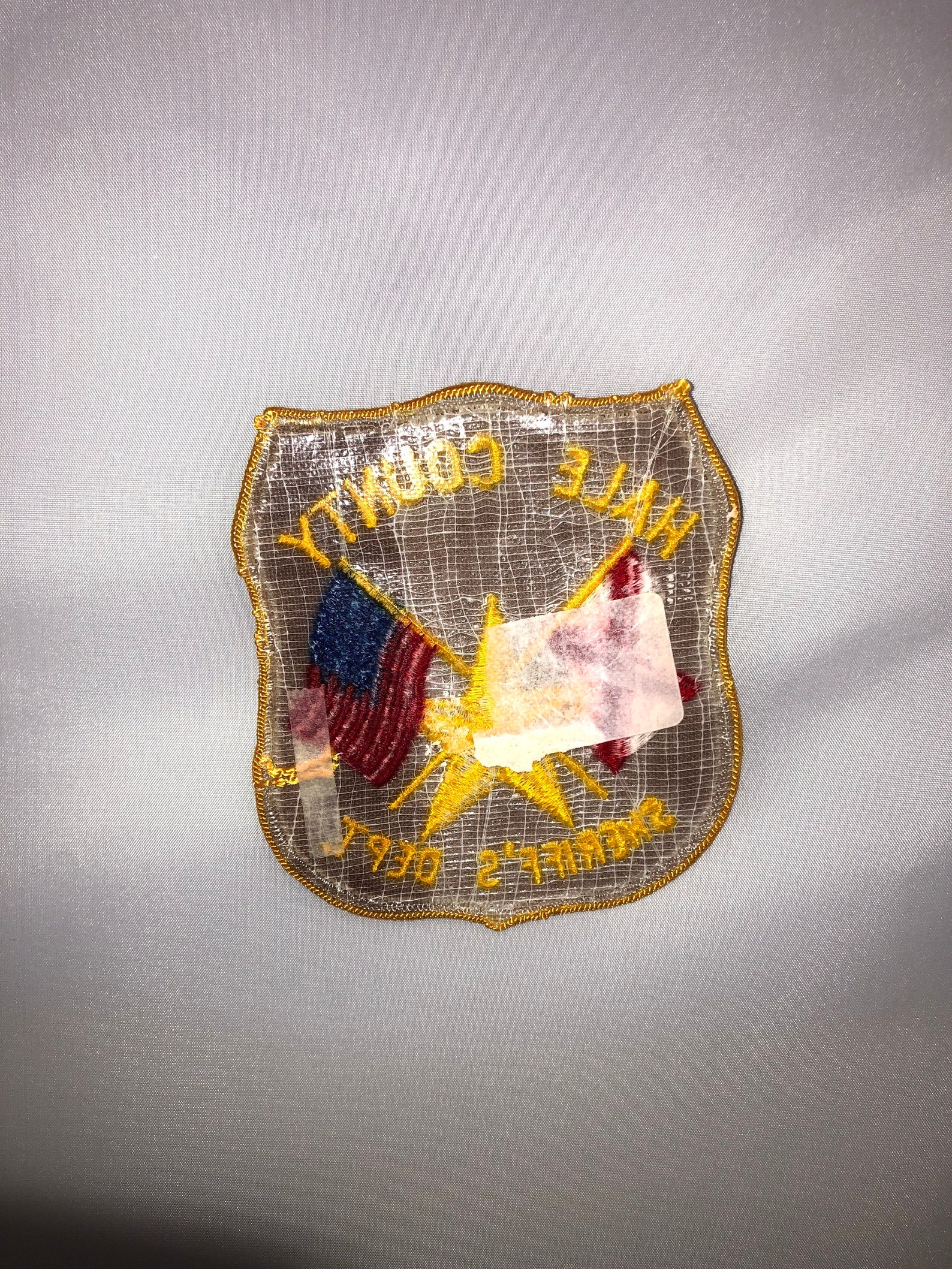 Vintage Hale County Alabama Sheriff Department Cloth Badge | Etsy