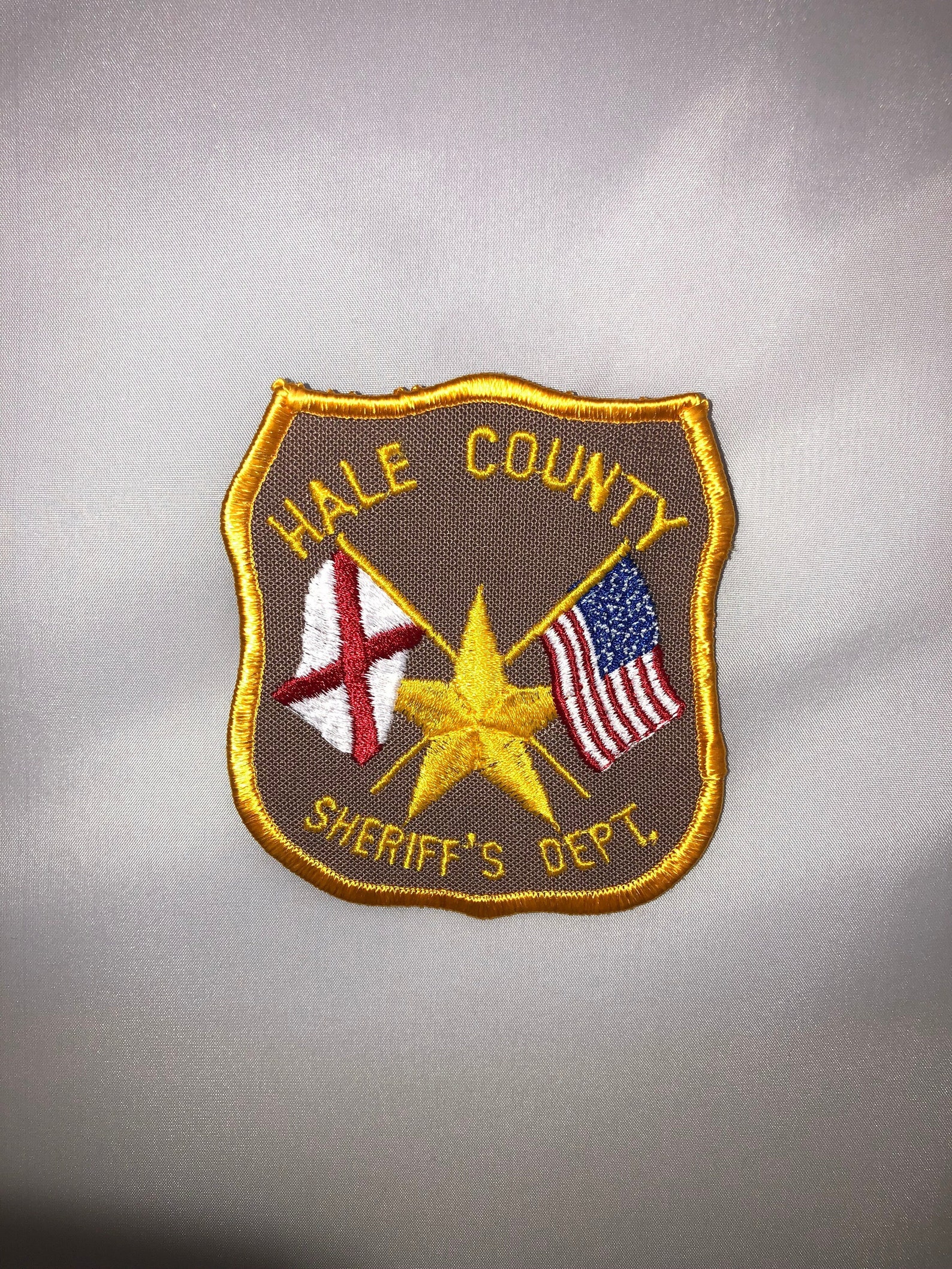 Vintage Hale County Alabama Sheriff Department Cloth Badge | Etsy