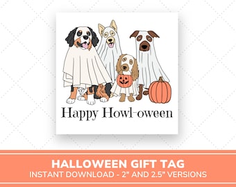 Halloween Gift Tags | Halloween Party Favor Tags | Halloween Tag Printable | Halloween Goody Bag Tag | Boo Basket Tag | Halloween Cookie Tag