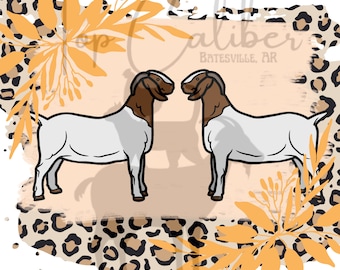 Goat Leopard PNG SVG Sublimation