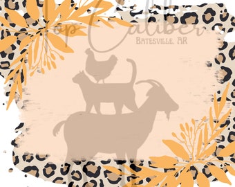 Leopard Background PNG Svg Sublimation