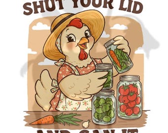 Chicken Homestead SVG Homestead Canning Sublimatie Conserven, PNG