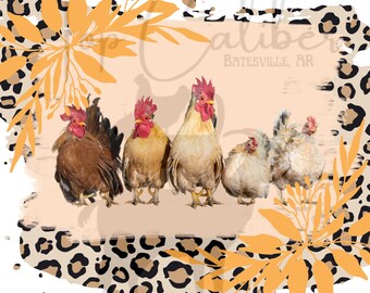 Chicken Leopard SVG PNG Sublimation
