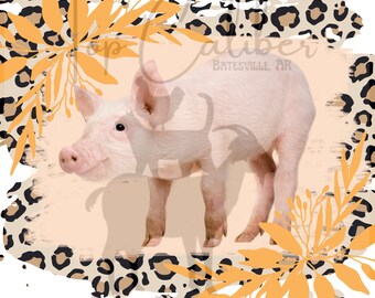 Leopard Pig SVG PNG Sublimation