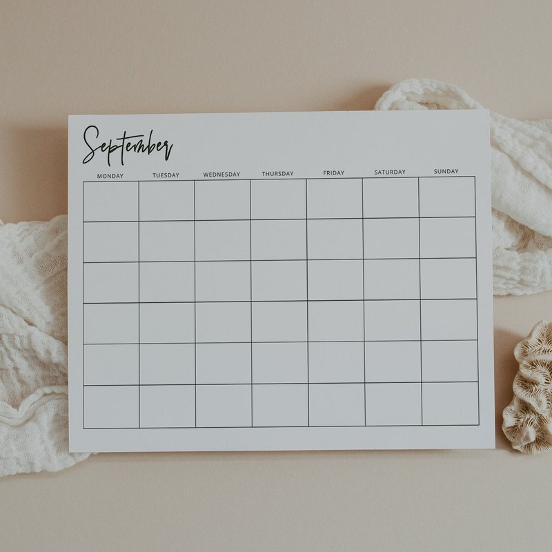 Us Landscape Desk Calendar Etsy