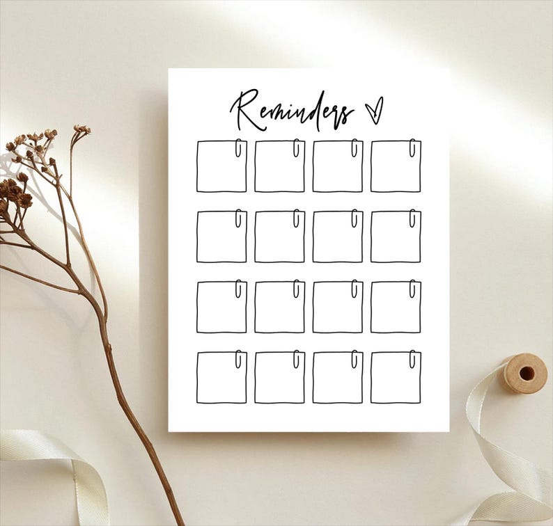 Reminders List, Task Alerts, Important Notes, to Do, Daily Planner ...