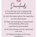 PRINTABLE EDITABLE Price List Template Small Business Price List Price ...