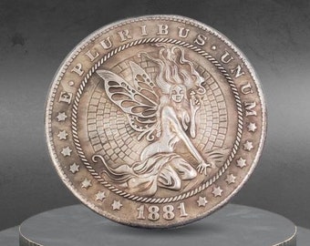 Hobo Coin Beautiful Fairy Woman Mythical Creature American Custom Coin Dollar