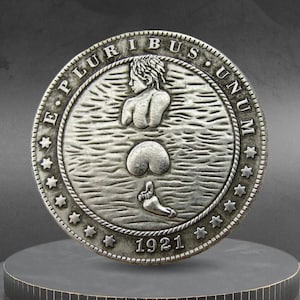 Hobo Coin Sexy Woman Swimming At The Beach Ocean Sea American Custom Coin Dollar