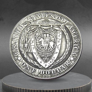 Hobo Coin Medieval Templar Knight Soldiers Of Christ American Custom Coin Dollar